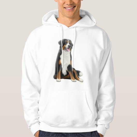 Bernese Mountain Dog Hooded Sweatshirt (Voorkant)