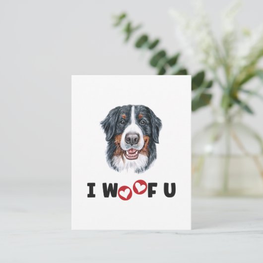 Bernese Mountain Dog ik wil je graag (Staand voorkant)