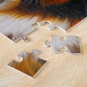 Bernese Mountain Dog in een Pet op het strand Legpuzzel (Zijkant)