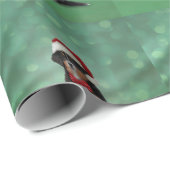 Bernese Mountain Dog in het rode pet van Santa Cadeaupapier (Rol Hoek)