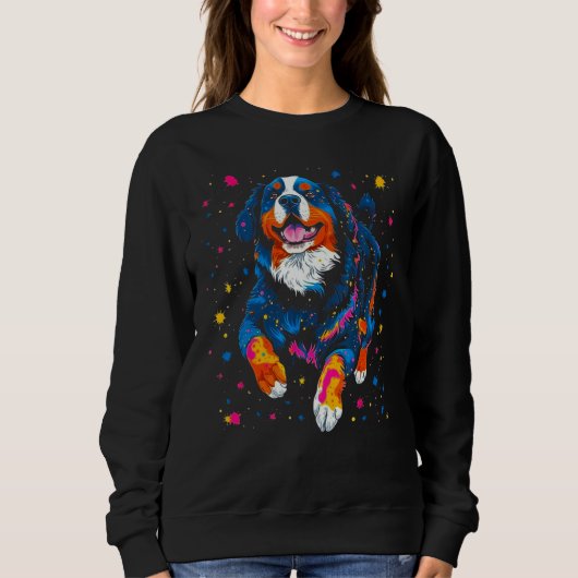 Bernese Mountain Dog in Space Trui (Voorkant)