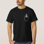 Bernese Mountain Dog In The Breast Pocket T-shirt (Voorkant)
