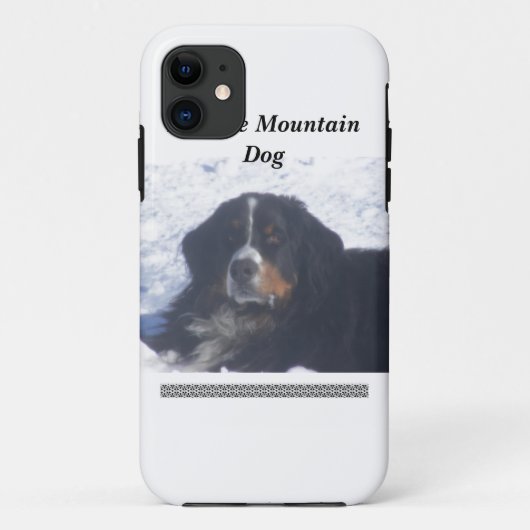 Bernese Mountain Dog iPhone case (Achterkant)