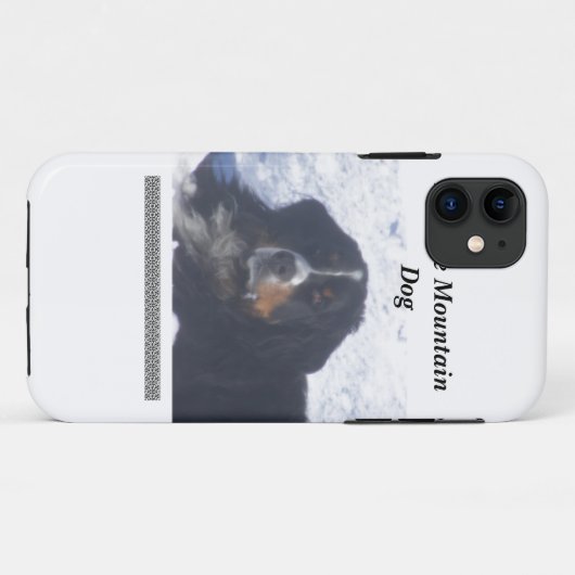 Bernese Mountain Dog iPhone case (Achterkant (horizontaal))