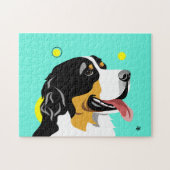 Bernese Mountain Dog Jigzaag Puzzles Legpuzzel (Horizontaal)
