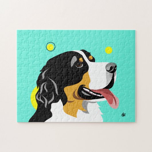 Bernese Mountain Dog Jigzaag Puzzles Legpuzzel (Horizontaal)