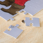 Bernese Mountain Dog Jowly Holiday Legpuzzel (Zijkant)