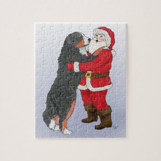 Bernese Mountain Dog Jowly Holiday Legpuzzel (Verticaal)