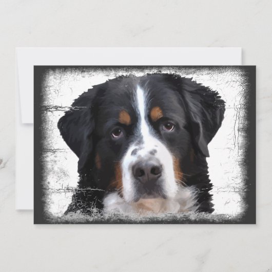 Bernese Mountain Dog Kaart (Voorkant)