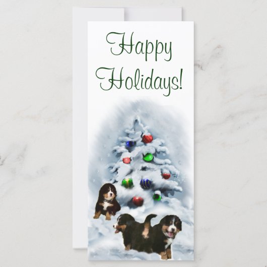 Bernese Mountain Dog-Kaarten voor kerstmis (Voorkant)