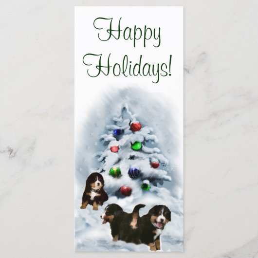 Bernese Mountain Dog-Kaarten voor kerstmis (Voorkant)