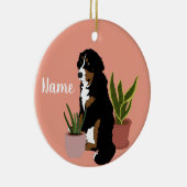  Bernese Mountain Dog Keramisch Ornament (Rechts)