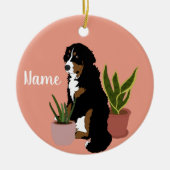  Bernese Mountain Dog Keramisch Ornament (Voorkant)