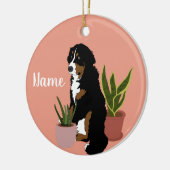  Bernese Mountain Dog Keramisch Ornament (Links)