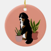  Bernese Mountain Dog Keramisch Ornament (Achterkant)