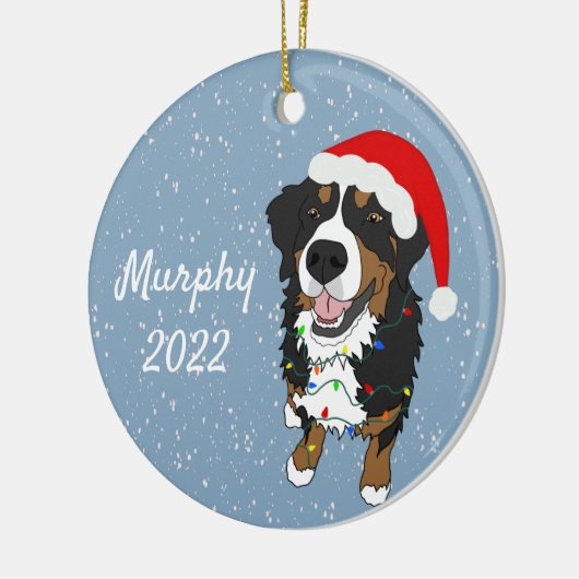  Bernese Mountain Dog Keramisch Ornament (Links)