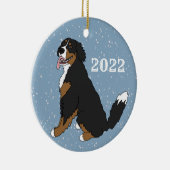 Bernese Mountain Dog Keramisch Ornament (Rechts)
