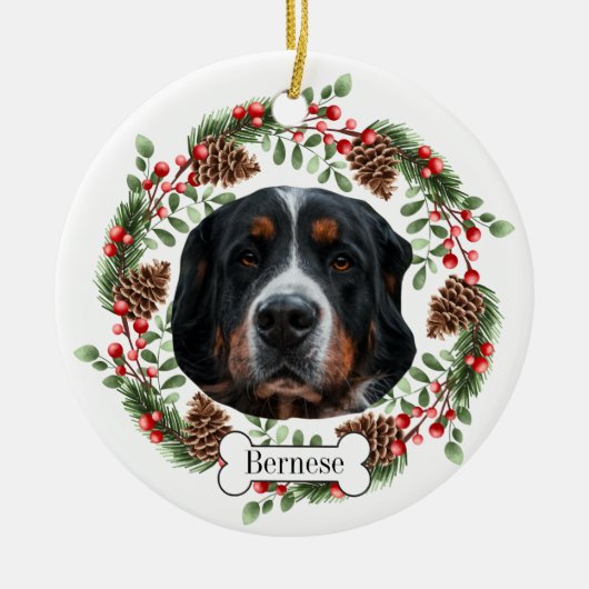 Bernese Mountain Dog Keramisch Ornament (Voorkant)