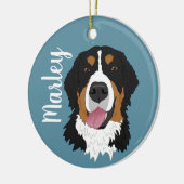 Bernese Mountain Dog Keramisch Ornament (Links)