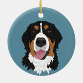 Bernese Mountain Dog Keramisch Ornament (Achterkant)