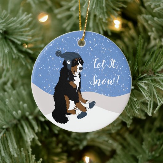 Bernese Mountain Dog Keramisch Ornament (Boom)