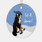 Bernese Mountain Dog Keramisch Ornament (Links)