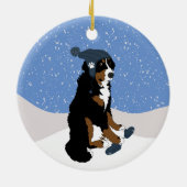 Bernese Mountain Dog Keramisch Ornament (Achterkant)