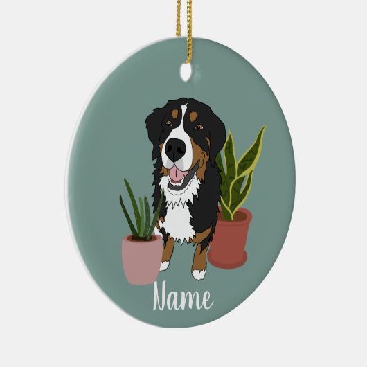  Bernese Mountain Dog Keramisch Ornament (Rechts)