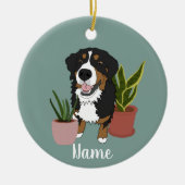  Bernese Mountain Dog Keramisch Ornament (Voorkant)