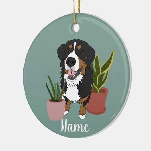  Bernese Mountain Dog Keramisch Ornament (Links)