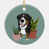  Bernese Mountain Dog Keramisch Ornament (Achterkant)