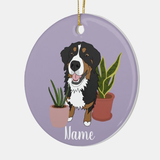  Bernese Mountain Dog Keramisch Ornament (Links)