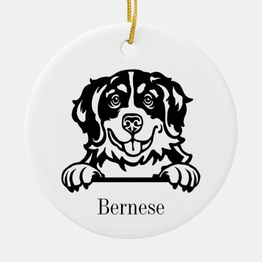 Bernese Mountain Dog Keramisch Ornament (Voorkant)