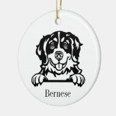 Bernese Mountain Dog Keramisch Ornament (Links)