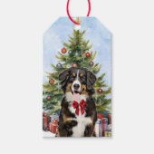 Bernese Mountain Dog - kerstboom Cadeaulabel (Voorkant)