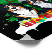 Bernese Mountain Dog Kerstboom Lichtjes Sinterklaa Poster (Hoek)