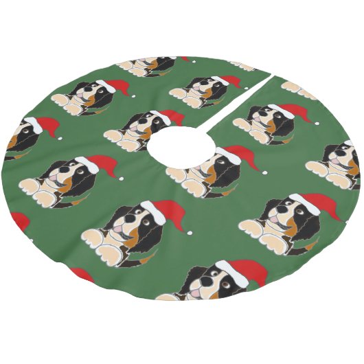 Bernese Mountain Dog kerstboomrok Kerstboom Rok (Gekanteld)