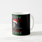 Bernese Mountain Dog-kerstcadeauidee Koffiemok (Voorkant rechts)
