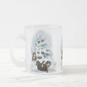 Bernese Mountain Dog-kerstcadeaus Matglas Koffiemok (Links)