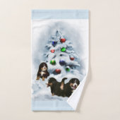 Bernese Mountain Dog Kerstmis Bad Handdoek (Handdoek)