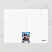 Bernese Mountain Dog Kerstmis Briefkaart (Achterkant)