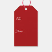 Bernese Mountain Dog Kerstmis Cadeaulabel (Achterkant)