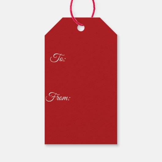 Bernese Mountain Dog Kerstmis Cadeaulabel (Achterkant)