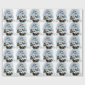 Bernese Mountain Dog Kerstmis Cadeaupapier (Vlak)