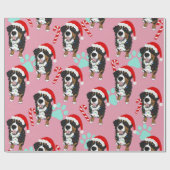 Bernese Mountain Dog Kerstmis Cadeaupapier (Vlak)