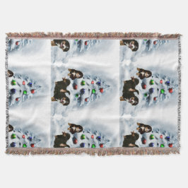 Bernese Mountain Dog Kerstmis Deken