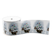 Bernese Mountain Dog Kerstmis Grosgrain Lint (Spoel)