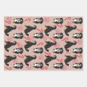 Bernese Mountain Dog Kerstmis Inpakpapier Vel (Voorkant)