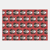 Bernese Mountain Dog Kerstmis Inpakpapier Vel (Voorkant 3)