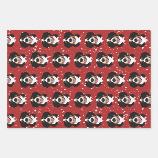 Bernese Mountain Dog Kerstmis Inpakpapier Vel (Voorkant 3)